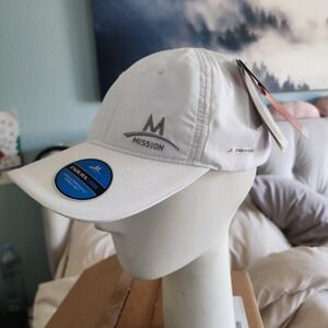 Mission EnduraCool Performance Hat Unisex OS White New Cooling Running Cap 10600